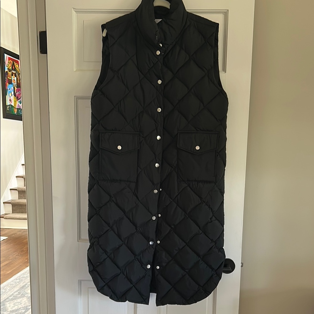 Black Puffer Vest Sleeveless